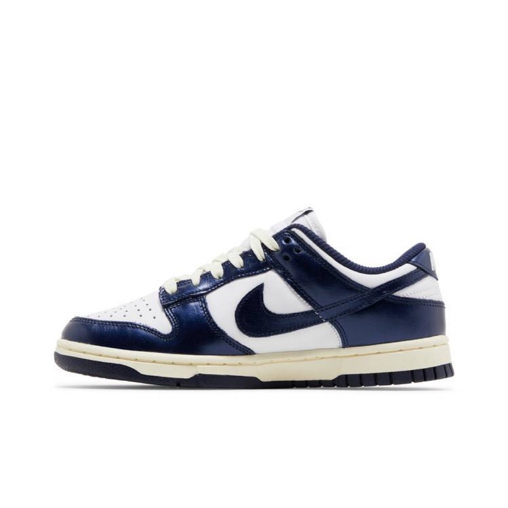 NIke Wmns Dunk Low Premium "Vintage Navy" FN7197-100 NEW - Picture 4 of 7